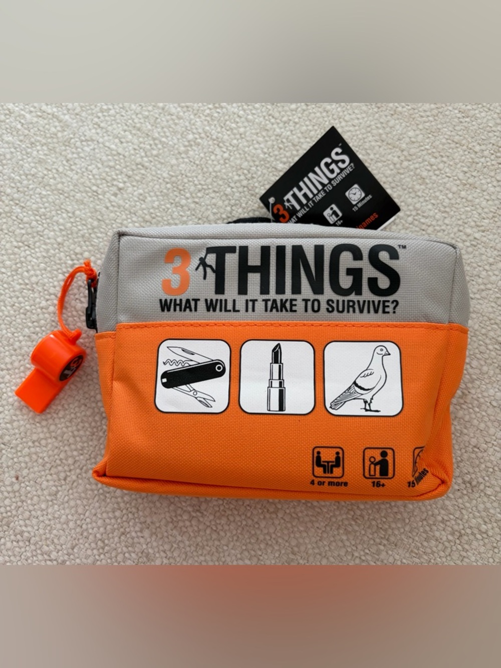 NWT/3Things survival party game. So fun for a crowd or family game night!